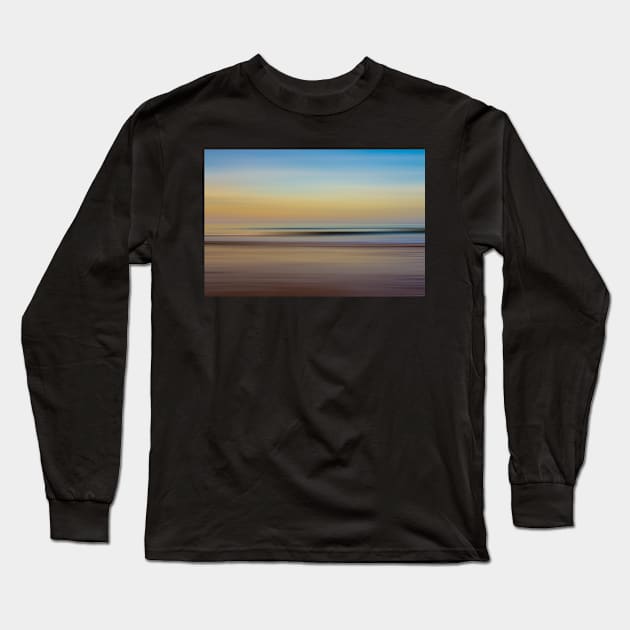 Panning at the beach Long Sleeve T-Shirt by tynesidephotos